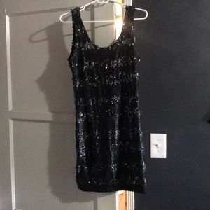 Black sequin dress